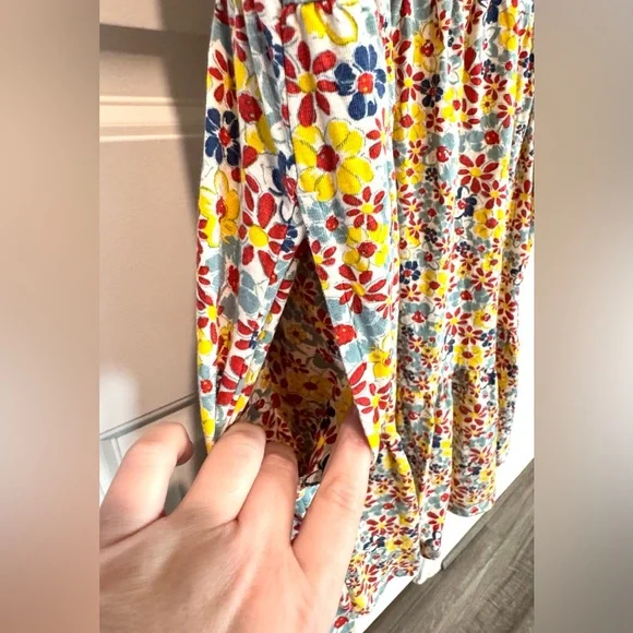 Toad &Co Marley Tiered Sleeveless Dress Womens Sz M In Barley Multi Floral Print - Picture 7 of 16